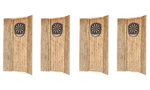 Pack 4 jeux de fléchettes